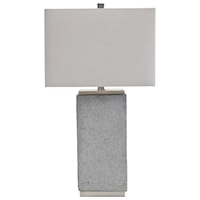 Set of 2 Amergin Faux Concrete Table Lamps