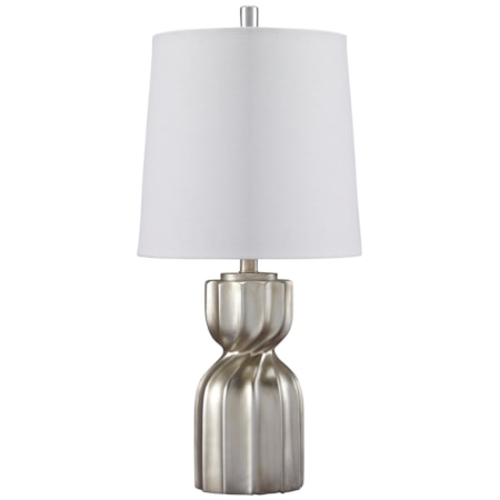 Makalia Champagne Poly Table Lamp