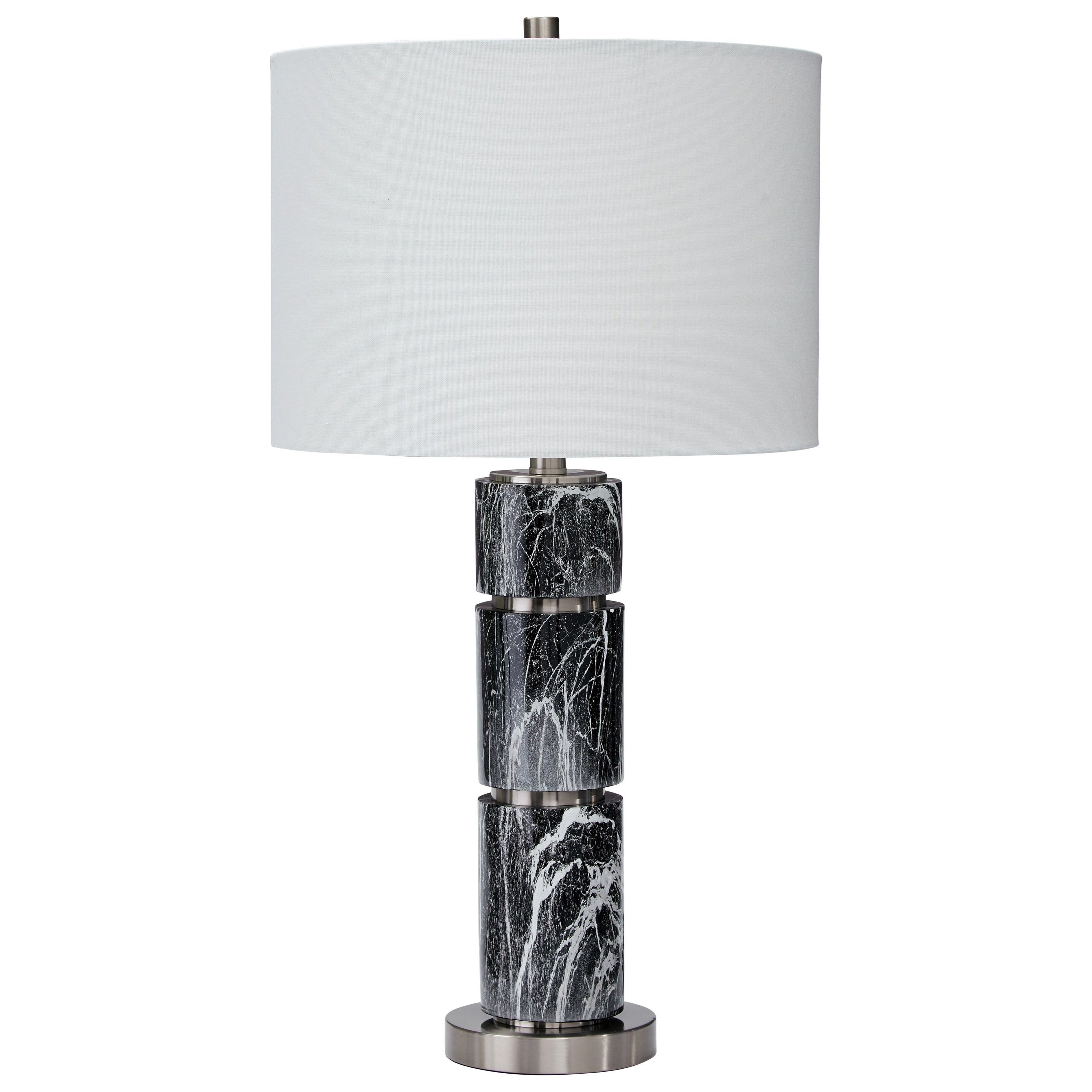 Set of 2 Maricela Black/White Table Lamps