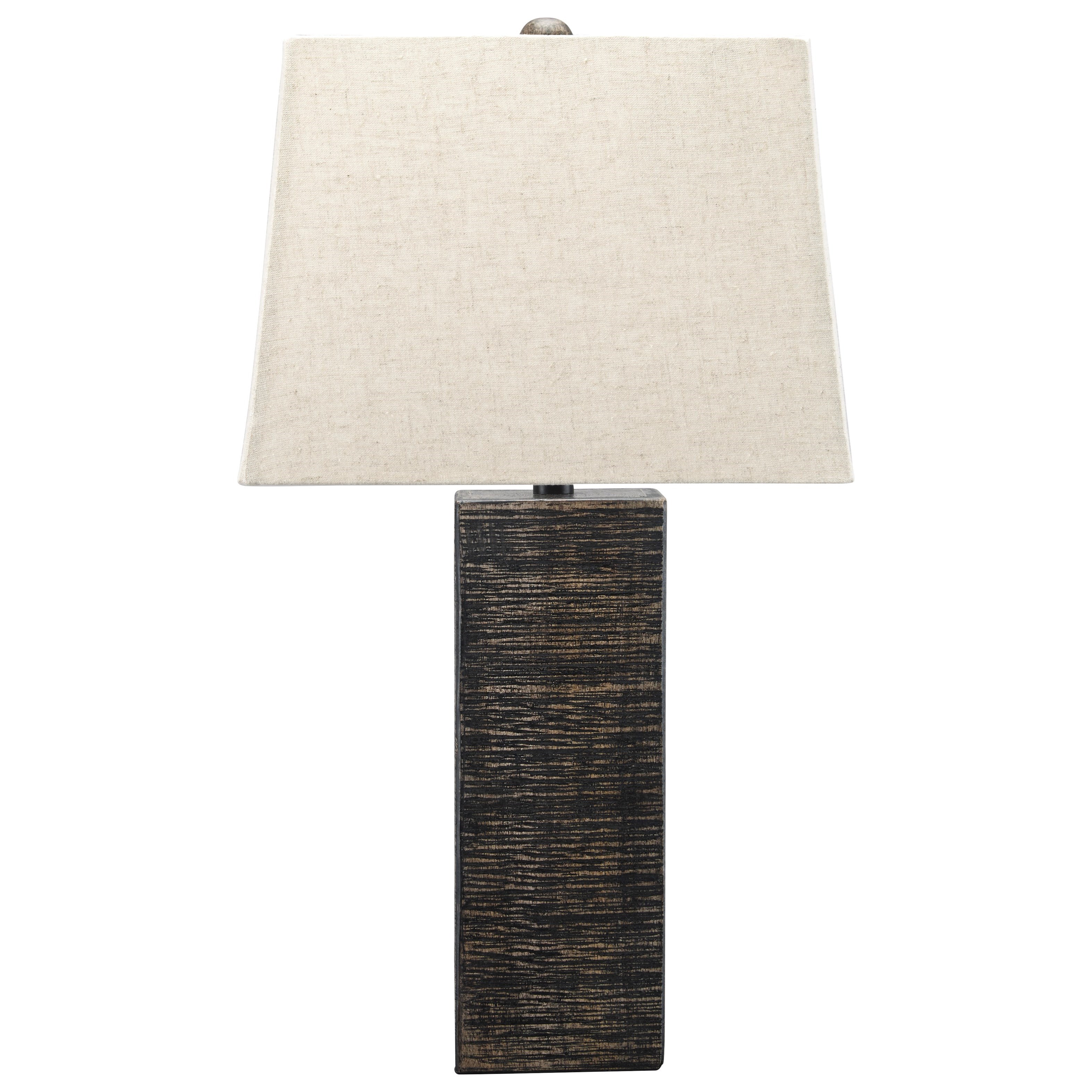 Set of 2 Mahak Black Wood Table Lamps