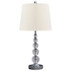 Ashley Signature Design Lamps - Contemporary Set of 2 Joaquin Clear/Silver Table Lamps