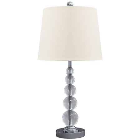 Set of 2 Joaquin Clear/Silver Table Lamps
