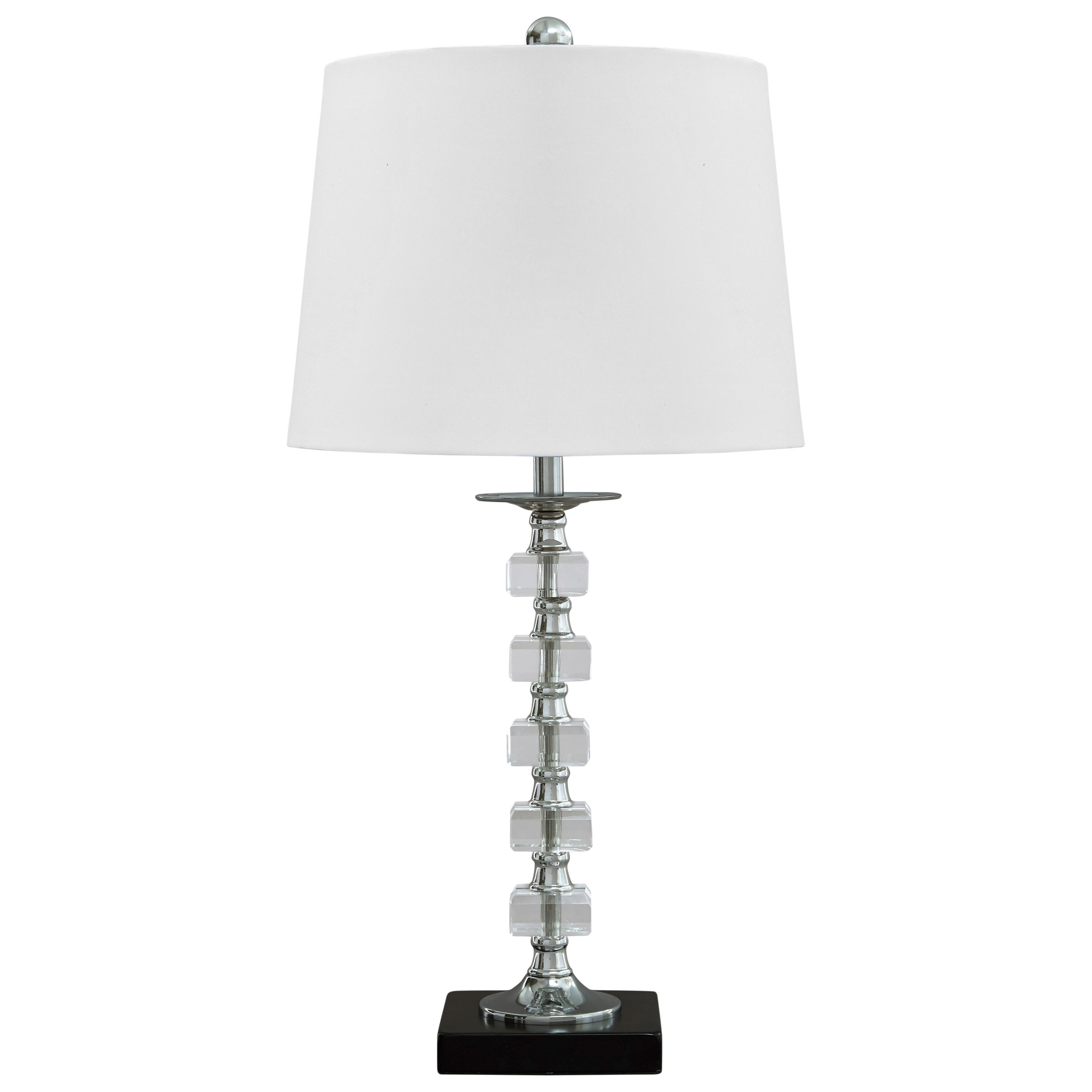 Set of 2 Leesa Clear Crystal Table Lamps