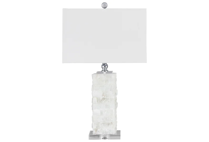 Lamps - Contemporary Malise White Alabaster Table Lamp by Signature Design by Ashley at Royal Furniture