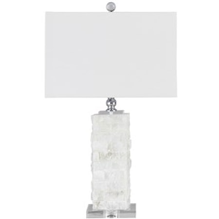 Malise White Alabaster Table Lamp