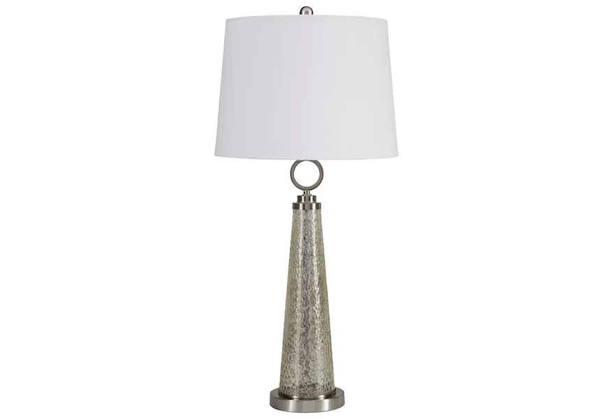 Lamps - Contemporary Arama Mercury Glass Table Lamp by Signature Design by Ashley at HomeWorld Furniture