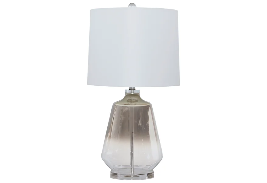 Lamps - Contemporary Jaslyn Glass Table Lamp by Signature Design by Ashley at Sam Levitz Furniture