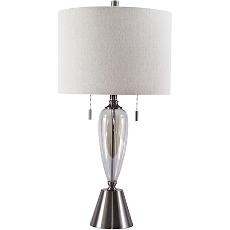 Set of 2 Maizah Champagne Glass Table Lamps