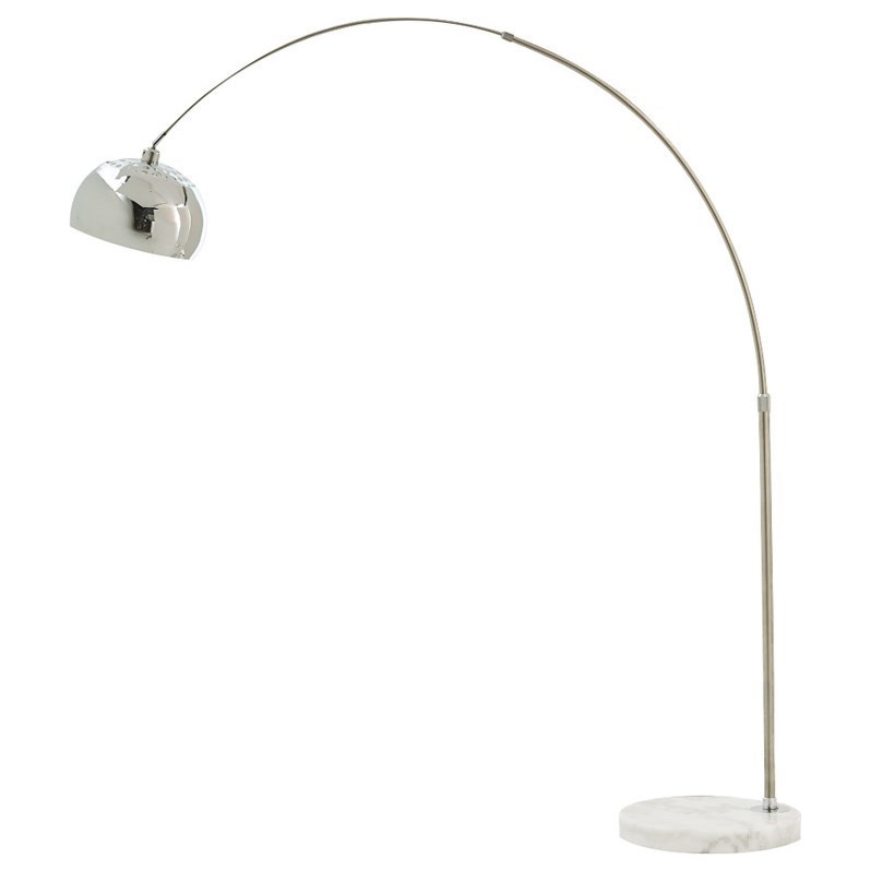 Osasco Silver Finish Metal Arc Lamp