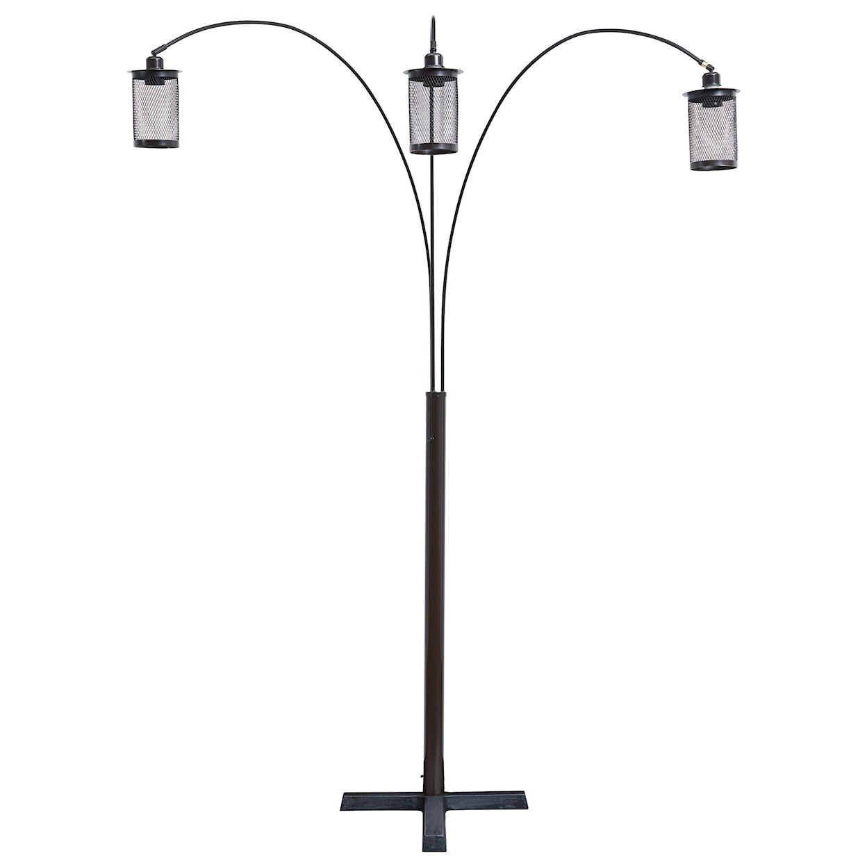 Signature Design Lamps - Contemporary Maovesa Bronze Metal Arc Lamp