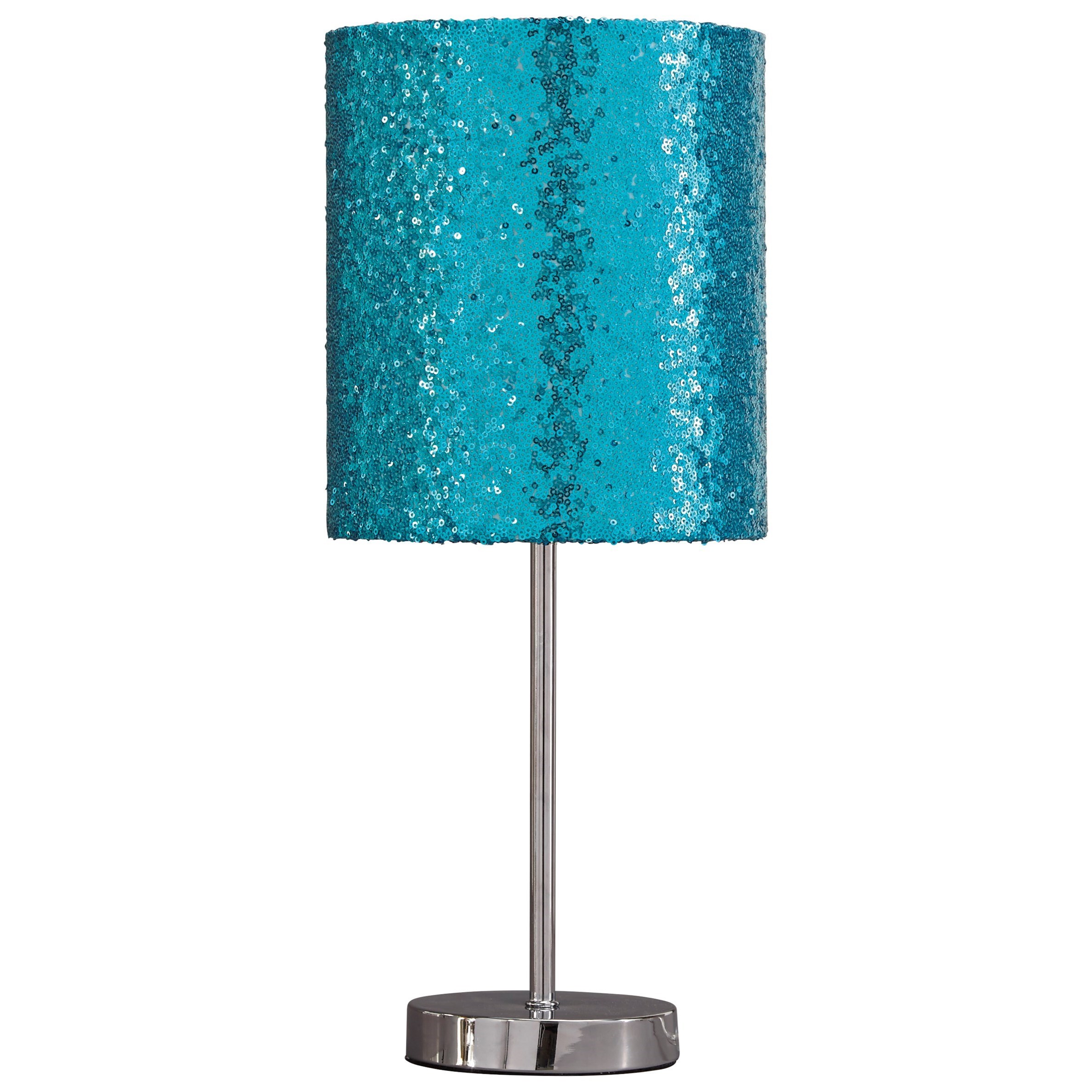Maddy Teal/Silver Finish Metal Table Lamp