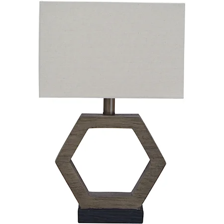 Marilu Faux Wood Table Lamp