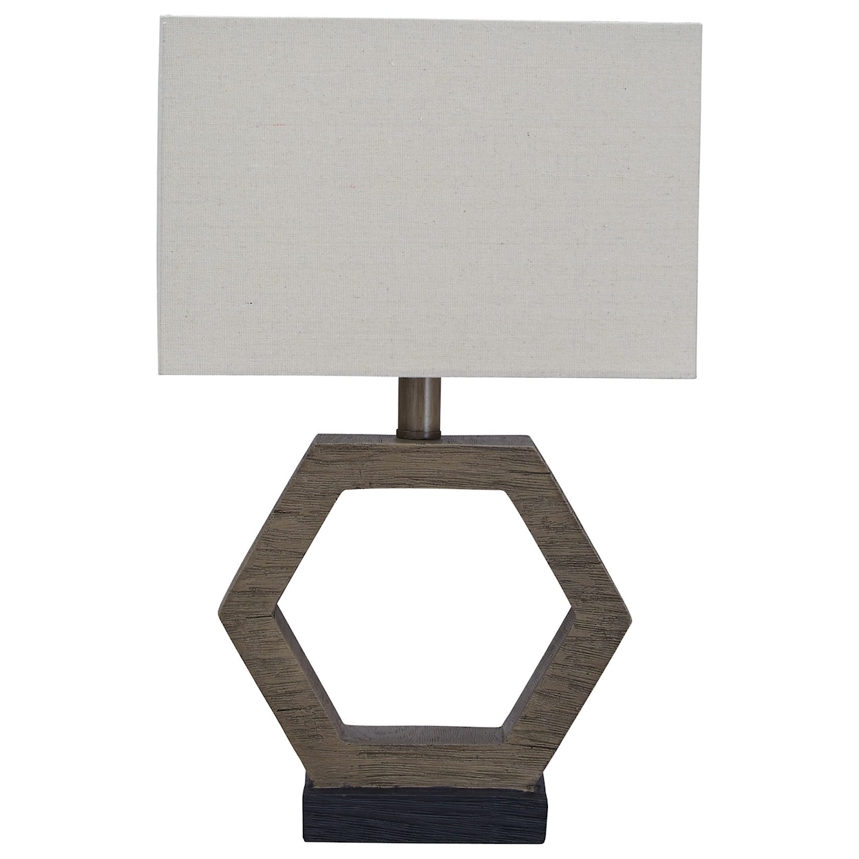 Signature Lamps - Contemporary Marilu Faux Wood Table Lamp