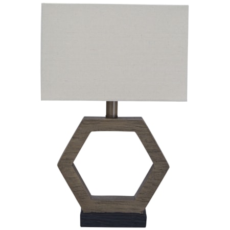 Marilu Faux Wood Table Lamp
