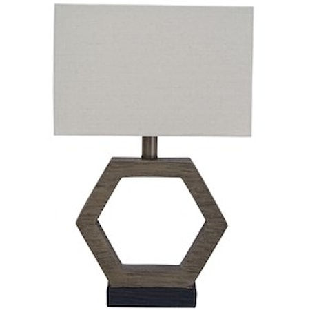 Marilu Faux Wood Table Lamp