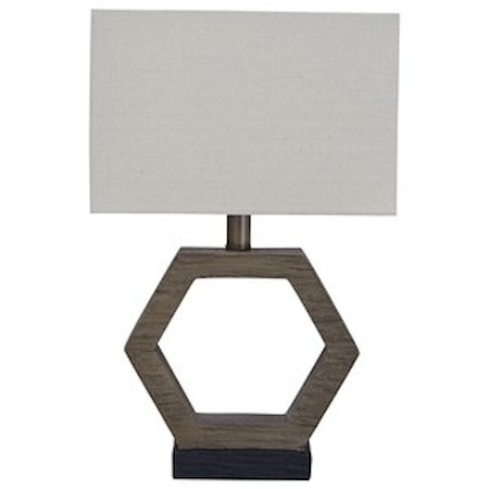 Marilu Faux Wood Table Lamp