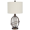 Signature Design by Ashley Lamps - Vintage Style Manase Bronze Finish Metal Table Lamp