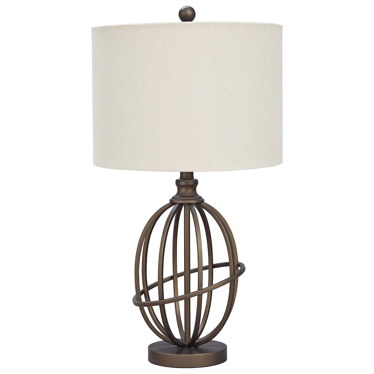 Ashley Signature Design Lamps - Vintage Style Manase Bronze Finish Metal Table Lamp