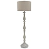 Signature Design Lamps - Vintage Style Bernadate Whitewash Floor Lamp