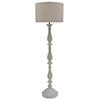 Signature Design by Ashley Lamps - Vintage Style Bernadate Whitewash Floor Lamp