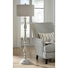 Signature Design by Ashley Lamps - Vintage Style Bernadate Whitewash Floor Lamp