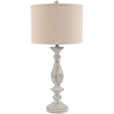 Whitewash Table Lamp