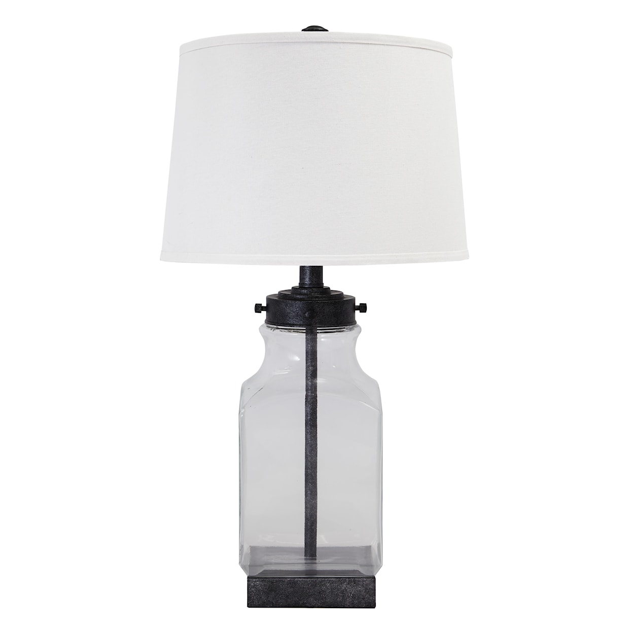 Signature Design by Ashley Lamps - Vintage Style Glass Table Lamp 