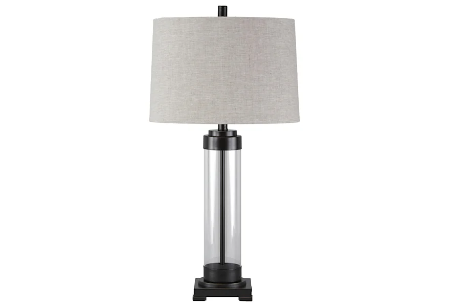 Lamps - Vintage Style Talar Glass Table Lamp by Ashley at Morris Home
