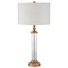Signature Design by Ashley Lamps - Vintage Style Tabby Glass Table Lamp