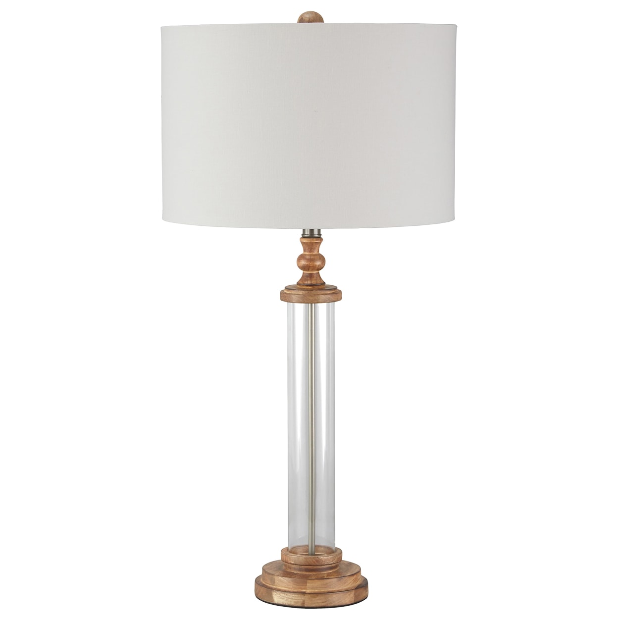 Signature Design by Ashley Lamps - Vintage Style Tabby Glass Table Lamp