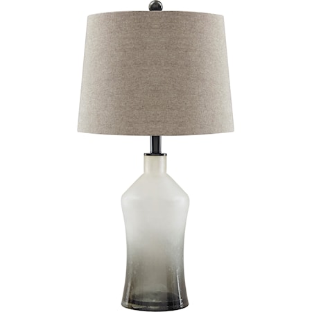 Set of 2 Nollie Gray Glass Table Lamps