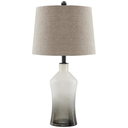 Set of 2 Nollie Gray Glass Table Lamps