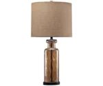 Signature Design by Ashley Lamps - Vintage Style Laurentia Champagne Glass Table Lamp