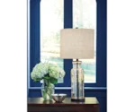 Signature Design by Ashley Lamps - Vintage Style Laurentia Champagne Glass Table Lamp
