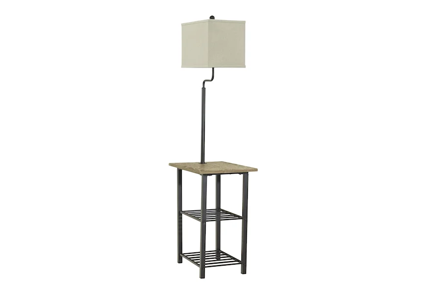 Lamps - Vintage Style Metal Tray Lamp by Signature Design by Ashley at Royal Furniture