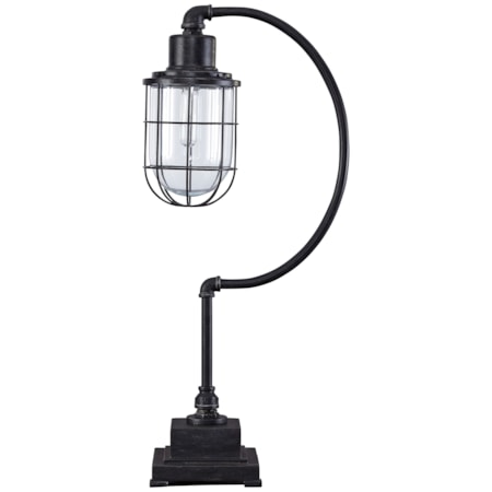 Jae Antique Black Metal Desk Lamp