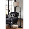 Signature Design by Ashley Lamps - Vintage Style Anemoon Black Metal Floor Lamp