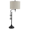 Signature Design Lamps - Vintage Style Anemoon Black Metal Table Lamp