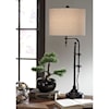 Signature Design by Ashley Lamps - Vintage Style Anemoon Black Metal Table Lamp