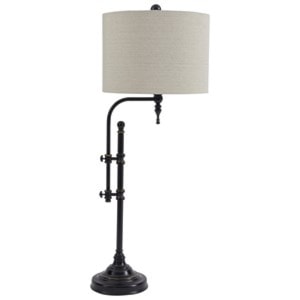 StyleLine Lamps - Vintage Style Anemoon Black Metal Table Lamp - L734252