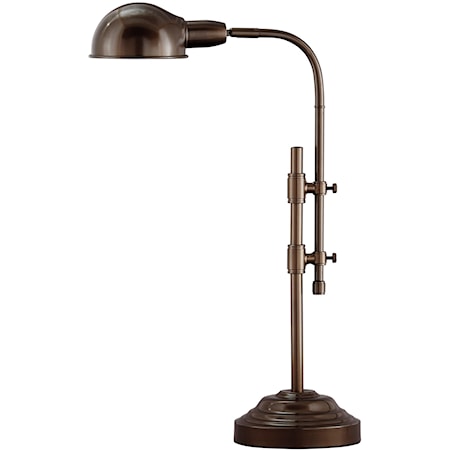 Maaike Bronze Finish Metal Desk Lamp