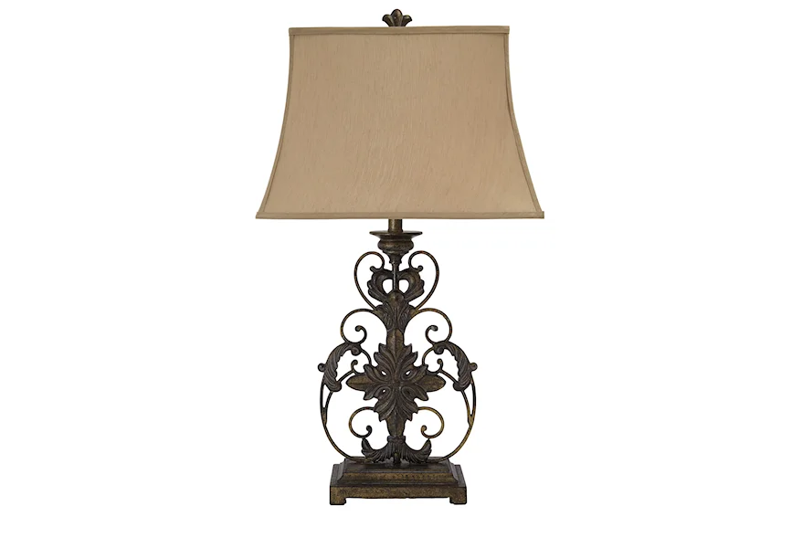 Lamps - Traditional Classics Metal Table Lamp  by Signature Design by Ashley at Royal Furniture