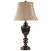 Signature Design by Ashley Lamps - Traditional Classics Set of 2 Glyn Metal Table Lamps