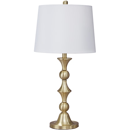 Set of 2 Genevieve Metal Table Lamps