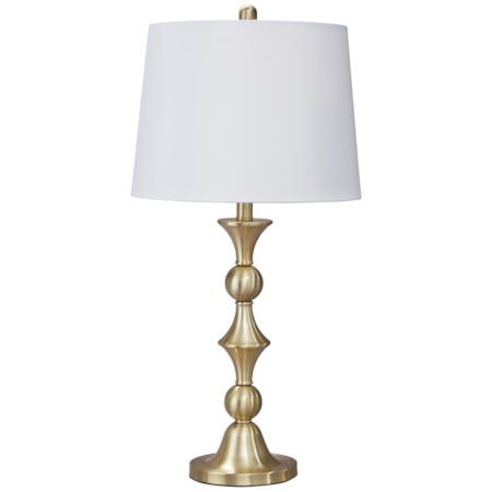 Set of 2 Genevieve Metal Table Lamps