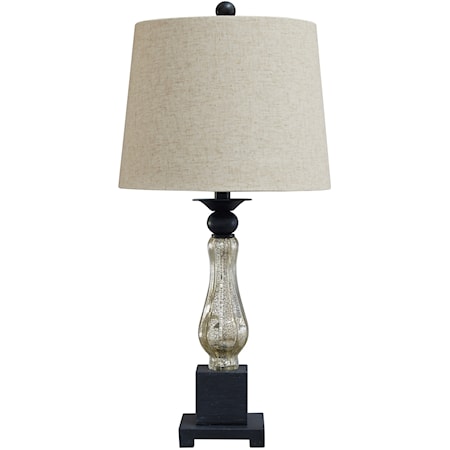 Set of 2 Stephan Glass Table Lamps