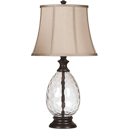 Set of 2 Olivia Glass Table Lamps