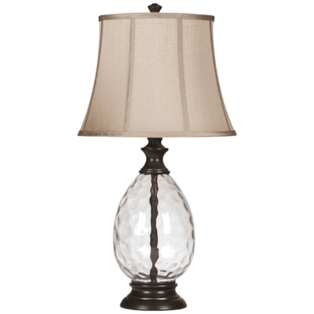 Set of 2 Olivia Glass Table Lamps