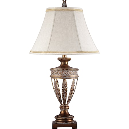 Set of 2 Lavern Gold Finish Poly Table Lamps