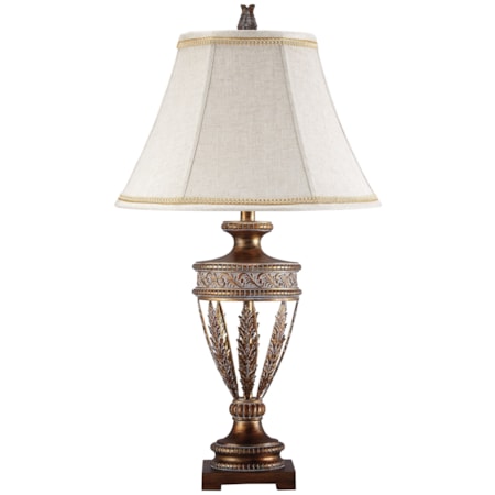 Set of 2 Lavern Gold Finish Poly Table Lamps